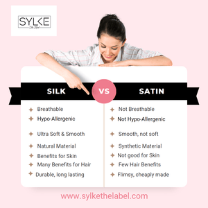 The Battle of Luxury: Silk vs Satin Pillowcases - Which Reigns Supreme? - SYLKE The Label